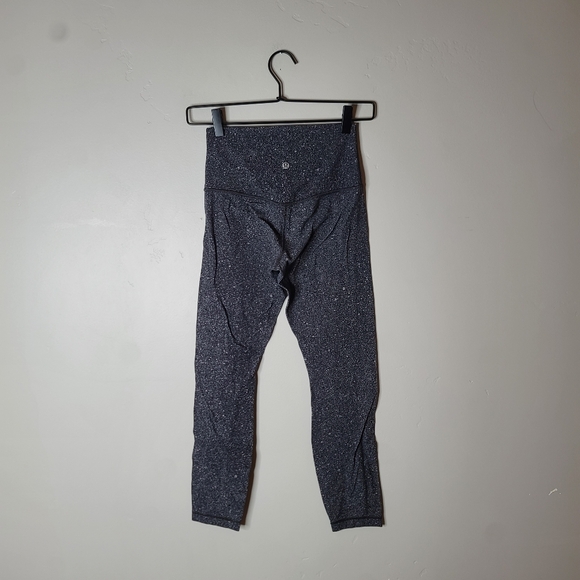 Lululemon Align Pant II In Luminesce Splatter Ice Grey Black Size 4 - Picture 5 of 9
